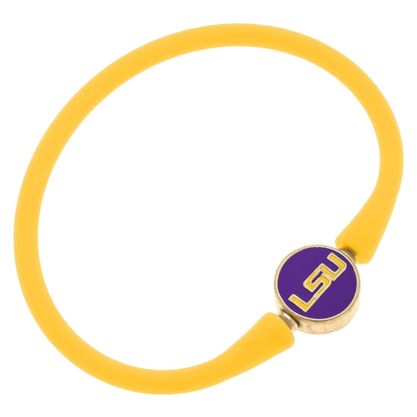 LSU Tigers Enamel Silicone Bali Bracelet