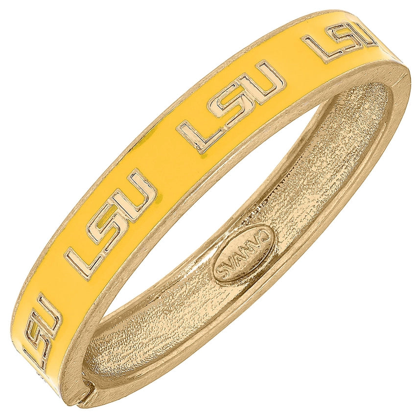 LSU Tigers Enamel Logo Hinge Bangle