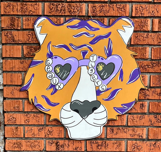 LSU Inspired Geaux Tiger Door Hanger